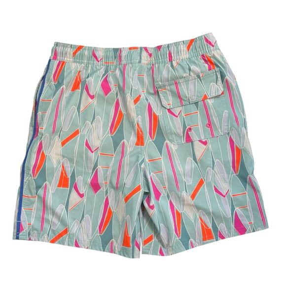 VINEYARD VINES Chappy Swim Trunks Montauk Surfboards Aqua Sky Boys Sz Large 16 - Picture 6 of 12